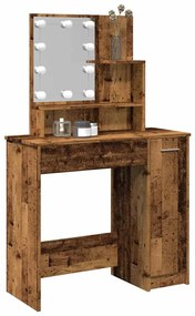 Toeletta Con Led Legno Antico 86,5x35x136 Cm /