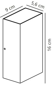 Nordlux - Applique a LED da esterno ROLD LED/10,5W/230V IP54 nero