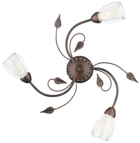Plafoniera PLAFONIERA LILIANA 3 LUCI COL. NERO 3 x E14 nero