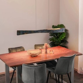 Lampada LED a sospensione Baloria di Quitani nero/ossidato