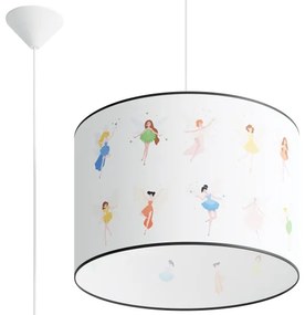 Sollux SL.1417 - Lampadario a sospensione per bambini FAIRY 1xE27/15W/230V diametro 40 cm