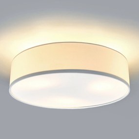 Plafoniera soffitto Sebatin Lindby, dimmerabile, Crema / Ambra, Camera da letto, Tessuto / Stoffa / Seta, Moderno, Plafoniera