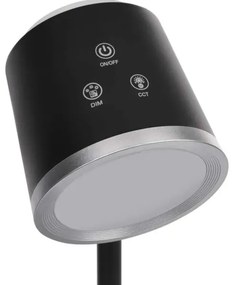 LED Lampada da tavolo ricaricabile dimmerabile 4in1 LED/6W/3,7V 3000K/4000K/6500K nero