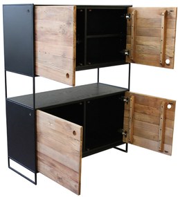 PINUS BLACK - credenza in legno massiccio