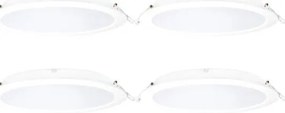 Aigostar - Set da 4 faretti LED RGBW dimmerabili da incasso per controsoffitto MESH LED/18W/230V 2700K-6500K