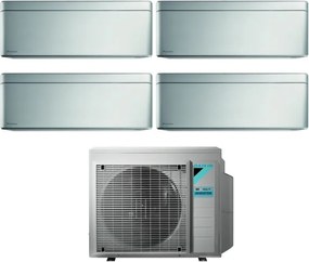 Daikin - Climatizzatore Condizionatore Bluevolution Quadri Split Inverter serie stylish total silver ftxa-bs 12+12+12+12 con 4MXM80N R-32 Wi-Fi