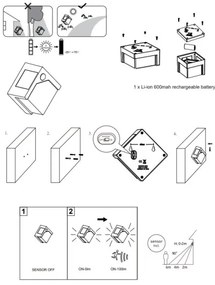 Globo 36480 - Luce solare a LED con sensore SOLAR LED/0,48W/3V IP44