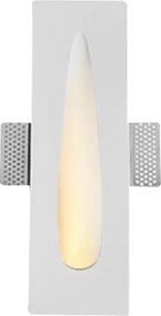 Segnapasso da Incasso GU11 Rettangolare in Gesso Pitturabile