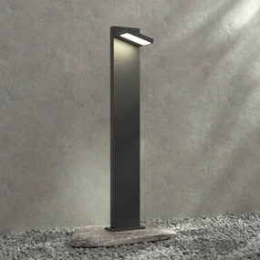 Lucande lampione a LED Silvan, 100 cm, antracite, metallo