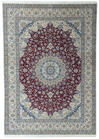 Nain Tappeto 440 x 310 Rosso (Iran) Annodato A Mano