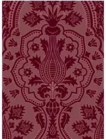 Cole & Son Carta da parati Pugin Palace Flock - Claret