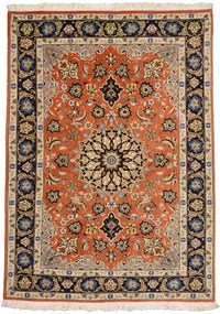 Isfahan Tappeto persiano 150 x 100 Beige (Iran) Annodato A Mano