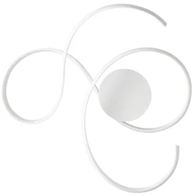 Plafoniera TWIST a LED in metallo verniciato BIANCO GRANDE