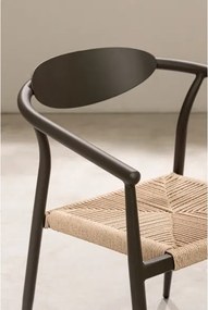 Sedia Da Esterno In Alluminio Con Braccioli Impilabile Linares Antracite Bizzotto