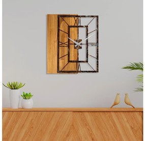 Orologio da parete 49x58 cm 1xAA legno/metallo