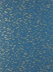 Farrow & Ball Carta da parati Yukutori - Blue/ Gold