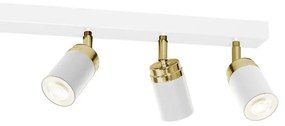 Faretto RENO 6xGU10/60W/230V bianco/dorato