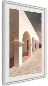 Poster  Sunny Colonnade  Cornice Quadri Cornice nera, Larghezza x Altezza Home decor 20x30