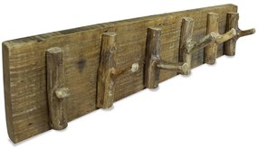Appendiabiti İn Legno Di Recupero Misto 60x15 Cm /