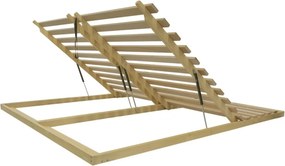 Rete a listello non regolabile/pieghevole 200x200 cm Masiv Partner Lux – Materasso