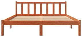 Giroletto marrone cera 160x200 cm in legno massello di pino