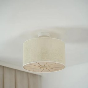 Brilagi - Lampadario a plafone COUNTRY ROLLER 1xE27/15W/230V diametro 45 cm color crema