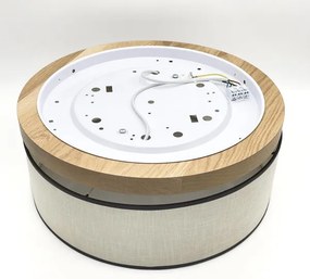 Brilagi - LED Plafoniera BELLADONNA 2xE27/15W/230V diametro 40 cm color crema/quercia