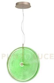 Sospensione jokey grande verde 1 luce led 3000k 1087lm 17w d.45cm