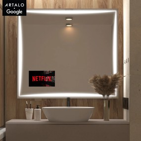 SMART specchio con luminazione M5 premium + SmartScreen with Google TV