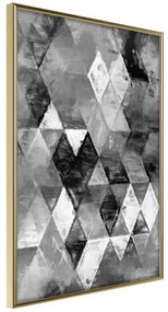 Poster  Abstract Diamonds  Cornice Quadri Cornice d'oro, Larghezza x Altezza Home decor 20x30