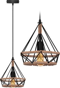 Lampada da soffitto geometrico pensile in stile loft corda APP678-1CP
