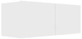 Set mobile tv 2 pz bianco in truciolato
