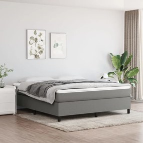 Giroletto Senza Materasso Grigio Scuro 160x200 Cm Tessuto /