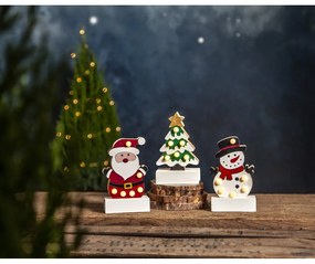 Decorazione luminosa bianco-verde con motivo natalizio Freddy - Star Trading