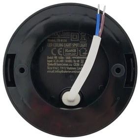 Faretto LED/9W/230V Ø 9 cm nero