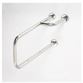 Maniglione di sostegno 23,5x38 cm acciaio inox/argento