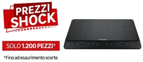 Piano cottura induzione 2 zone L 55.8 cm M08369 TELEFUNKEN nero