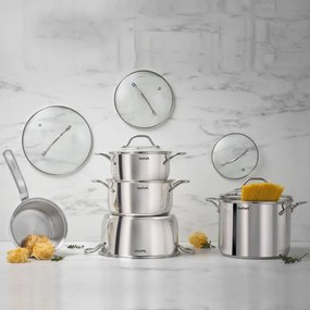 Set di pentole in acciaio inox 10 pezzi Intuition - Tefal