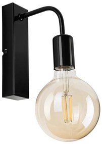 Applique ASTRID 1xE27/60W/230V nero lucido