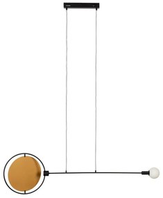 Lampadario dimmerabile a LED in giallo ocra e nero Sirius - Zuiver