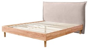 Letto matrimoniale beige/naturale con griglia 180x200 cm Charlie - Bobochic Paris