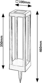 Rabalux 77186 - Lampada solare LED CONG LED/0,18W/3,7V IP44