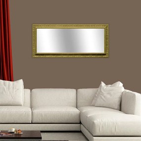 Specchio Venere rettangolare in legno oro 58 x 143 cm