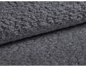 Cuscino per divano grigio scuro con rivestimento in bouclé Kemi – Cosmopolitan Design