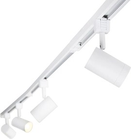 Sistema a binario intelligente monofase con 14 faretti bianchi incl. Wifi GU10 - Jeana