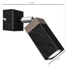 Faretto da parete  SOLO 1xGU10/MR11/40W/230V nero