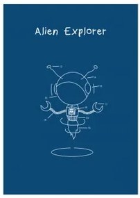 Poster luminoso (70x50 cm) Esttels Alien Explorer - Sklum