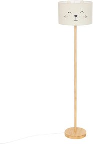 Atmosphera - Lampada da terra per bambini FÉLIX 1xE27/40W/230V gatto