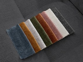 Divano grigio scuro con rivestimento in ciniglia 237 cm Whesley – Bobochic Paris