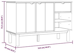 Credenza OTTA 114x43x73,5 cm in Legno Massello di Pino